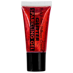 Glitr v tubě červený